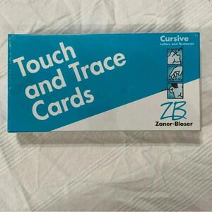 Touch and Trace Cards Zaner Bloser Cursive Letters and Numerals 2011 Sealed